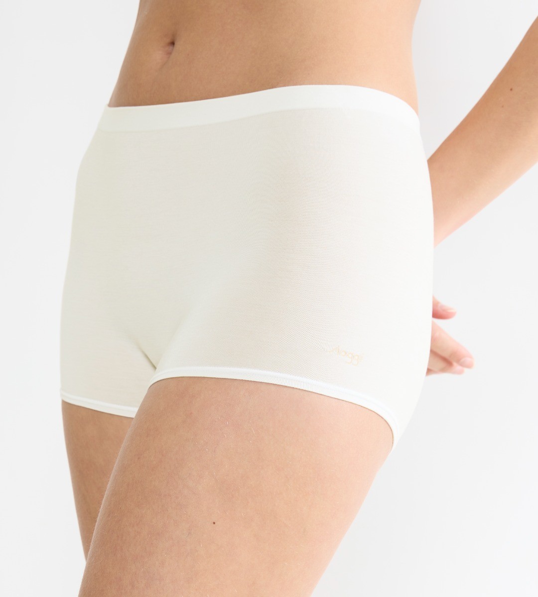 Sloggi Dames Go Sense Short 2-Pack Silk White