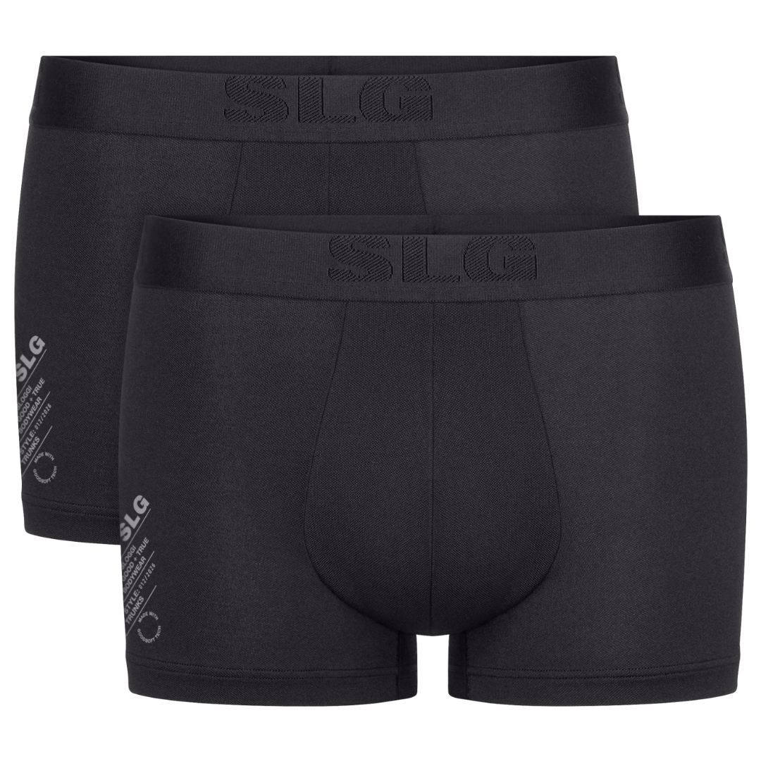 MEN SLG Base Heren Soft Trunk 2-Pack Black