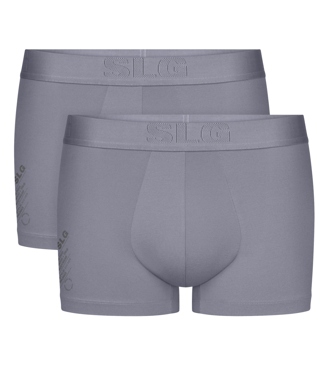MEN SLG Base Heren Soft Trunk 2-Pack Morandi Grey