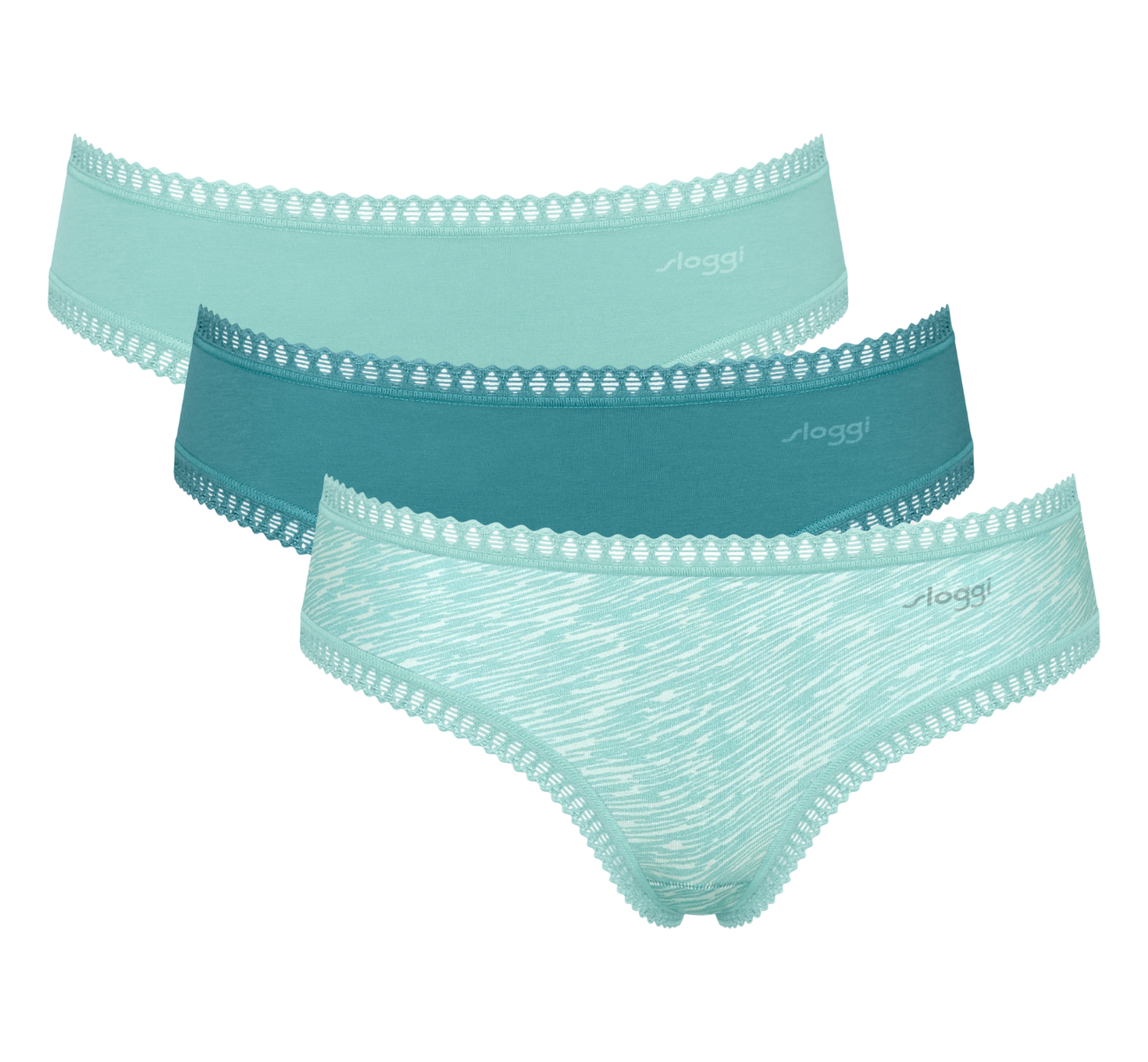 Go Crush Dames Hipster 3-Pack Groen Go Crush Dames Hipster 3-Pack Groen