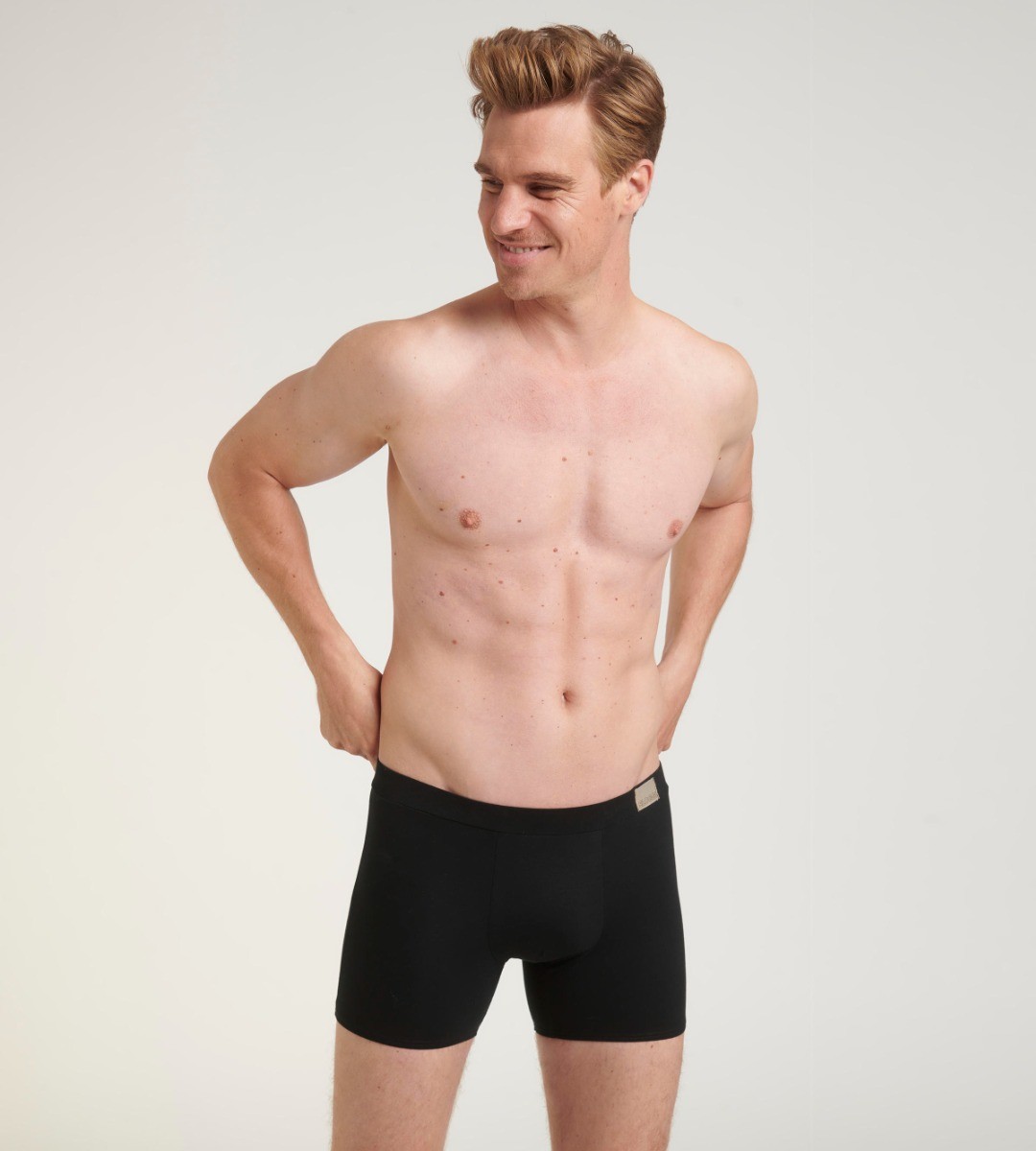 MEN Go Natural Heren Short 2-Pack Zwart