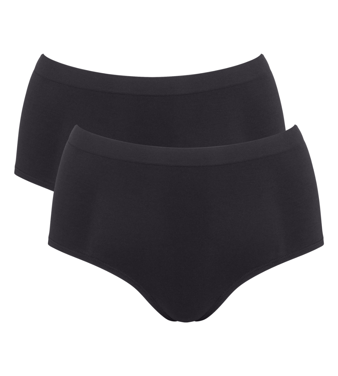Dames Go Sense Highwaist 2-Pack Zwart