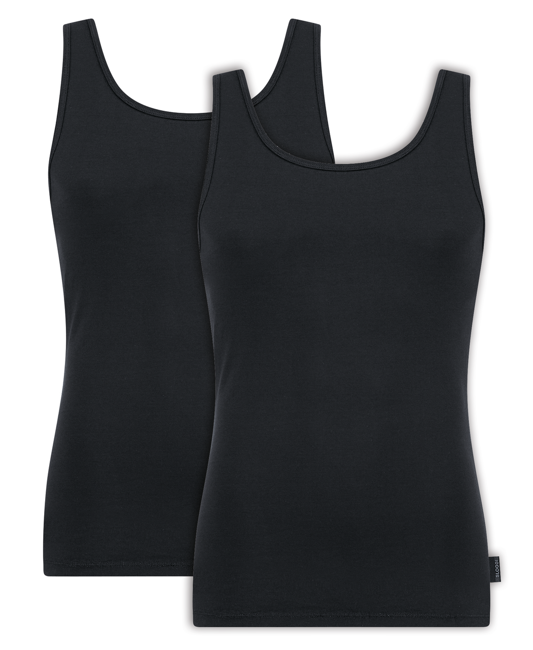 MEN 24/7 Heren Tanktop 2-Pack Zwart