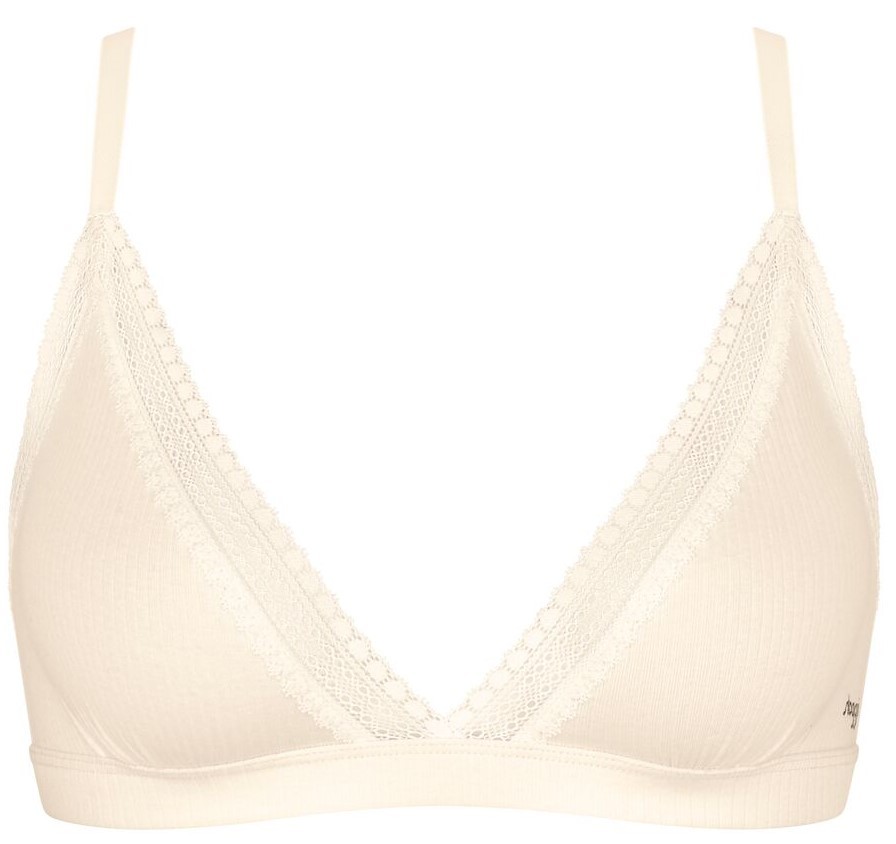 Dames GO Ribbed Bralette Angora