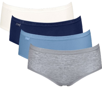 Basic+ Dames Midi 4-Pack Multiple Colours 17