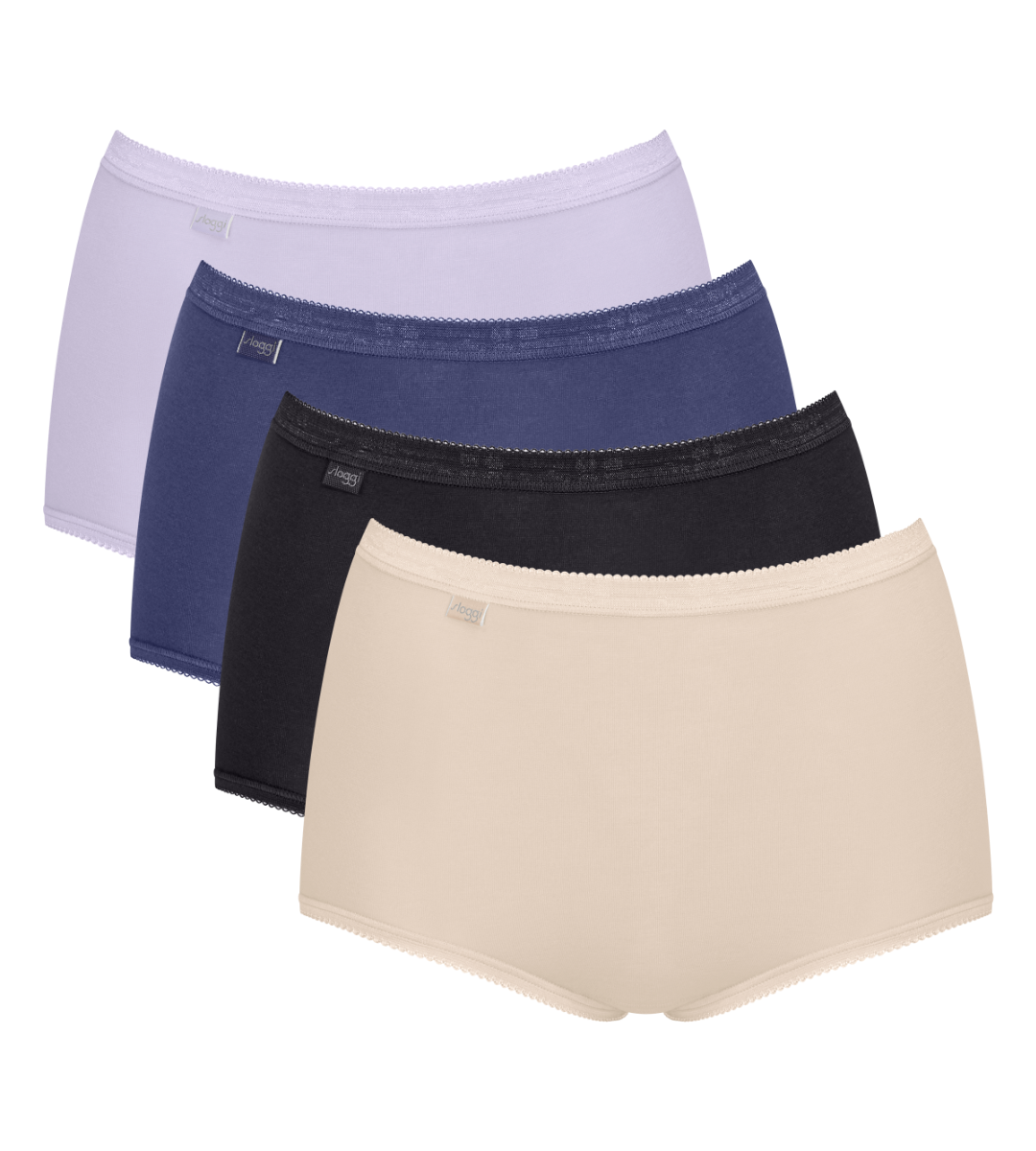 Basic+ Dames Midi 4-Pack Multiple Colours 20