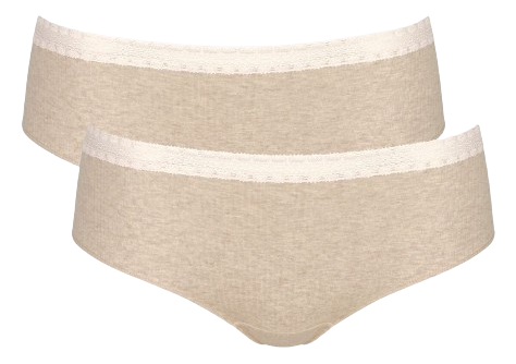 Go Ribbed Dames Hipster 2-Pack Grey Combination Go Ribbed Dames Hipster 2-Pack Grey Combination