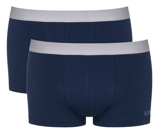 MEN Go ABC Heren Short Met Korte Pijpjes 2-Pack Navy