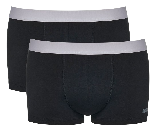 GO Abc Heren Short Met Korte Pijpjes 2 Pack Black