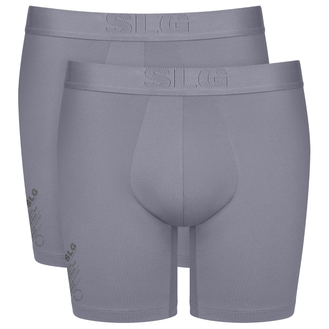 MEN SLG Base Heren Soft Short 2-Pack Morandi Grey