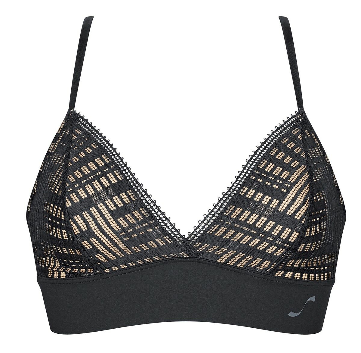 S Seven Dames Bralette Zwart