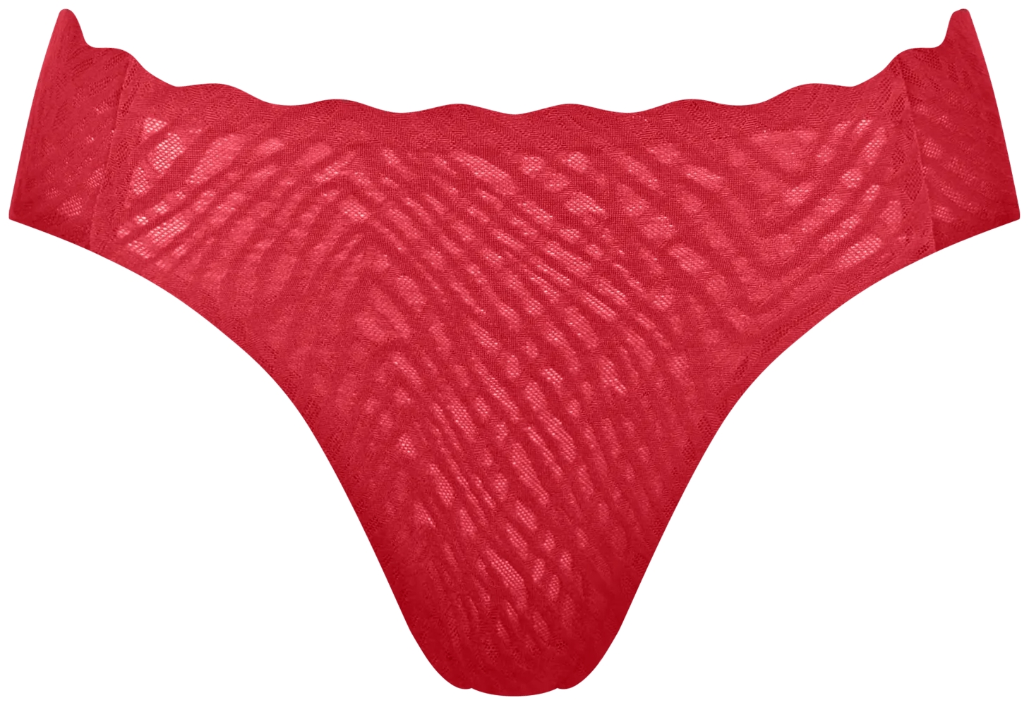 ZERO Feel Bliss Dames Festive High Leg Shanghai Red