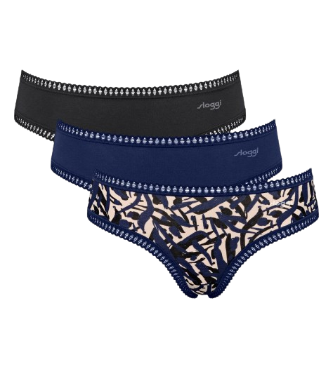 Go Crush Dames Hipster 3-Pack Blue - Dark Combination Go Crush Dames Hipster 3-Pack Blue - Dark Combination