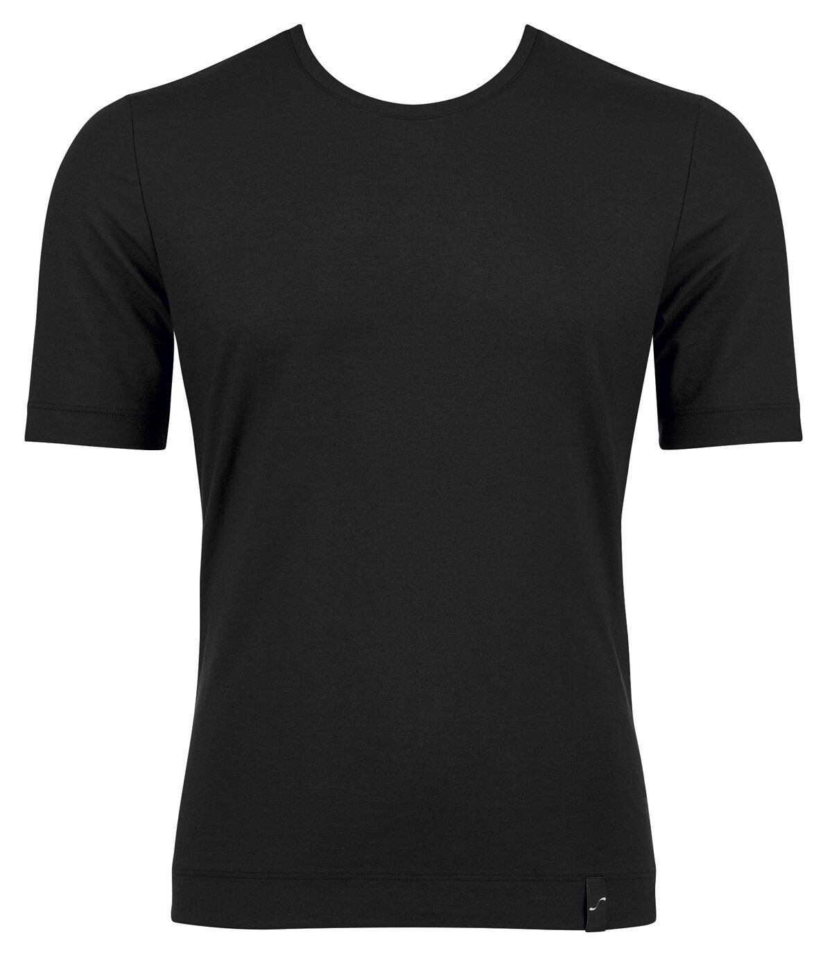 MEN S Simplicity Heren Shirt O-Neck Zwart