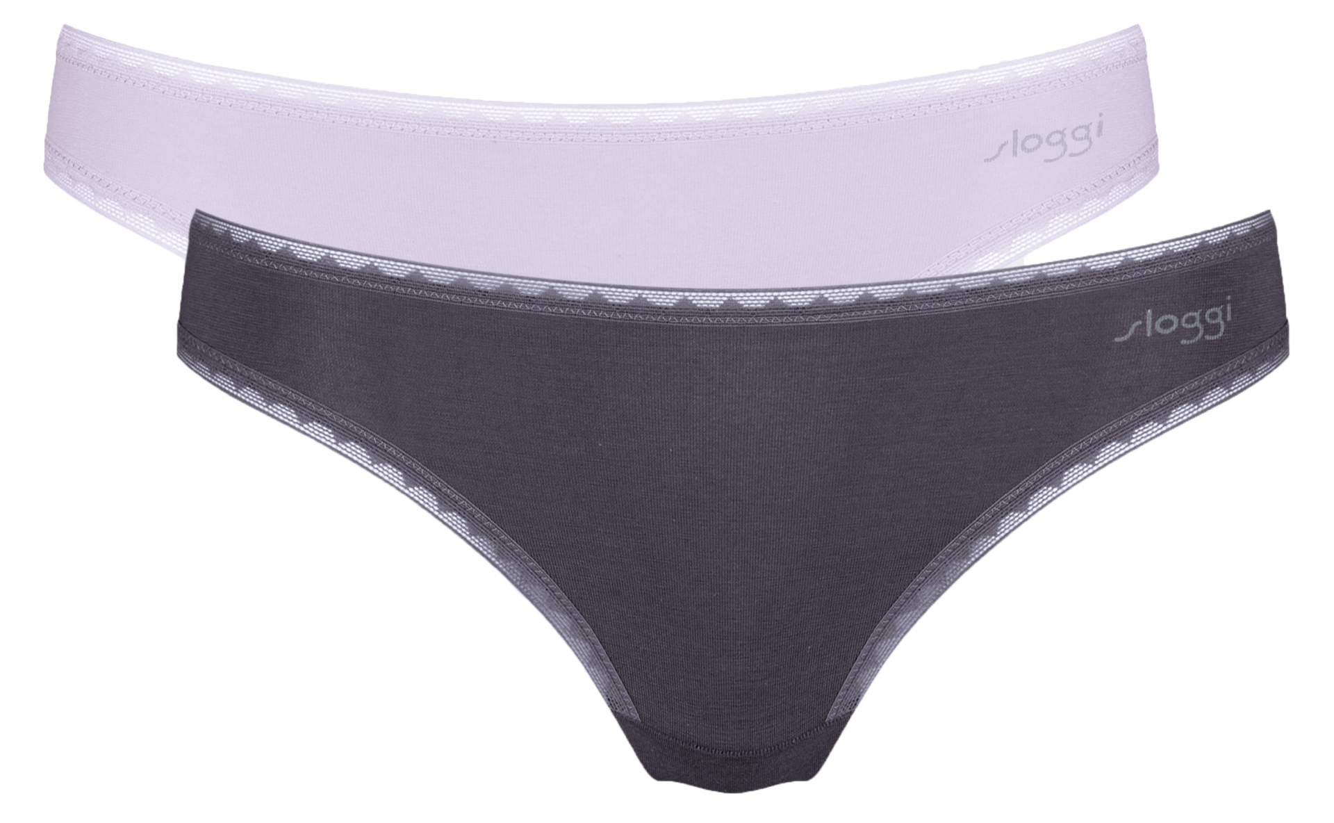 Dames GO 2-Pack Brazil Panty Paars
