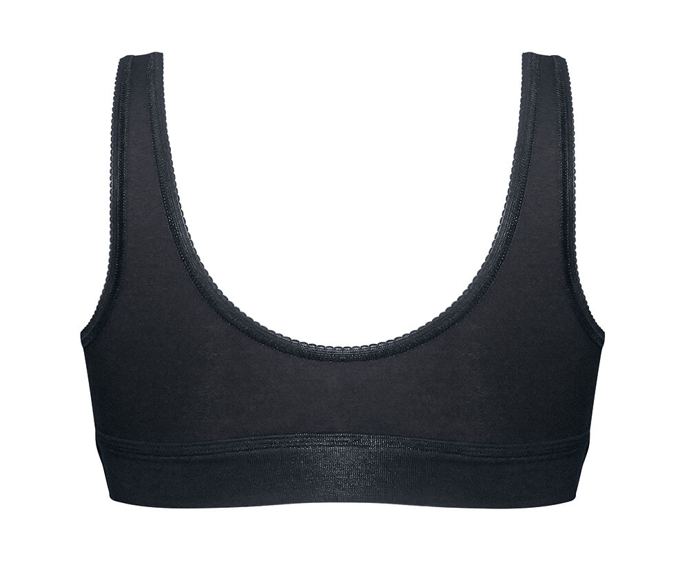 Double Comfort Dames Top Zwart