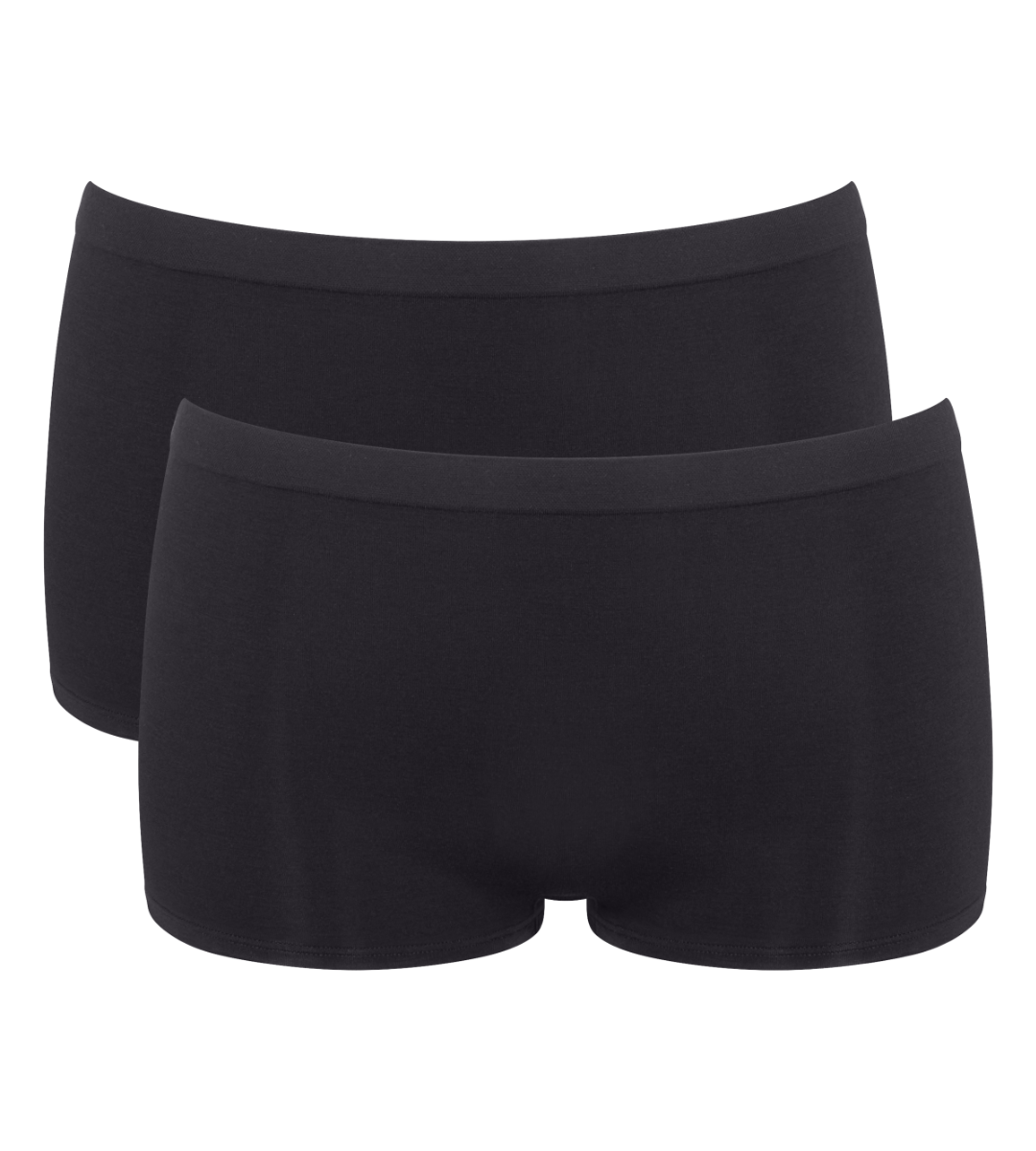 Dames Go Sense Short 2-Pack Zwart