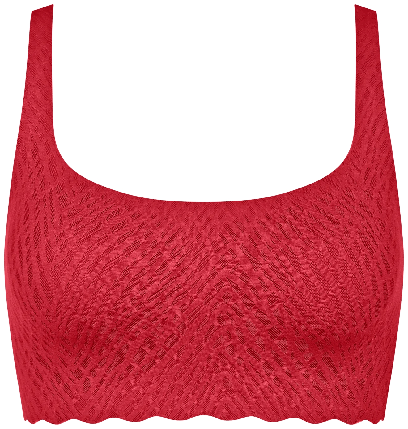 ZERO Feel Bliss Dames Festive Top Shanghai Red