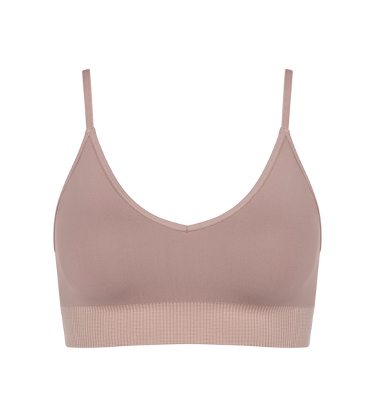 Ever Infused Aloe Dames Bralette Foggy Mauve