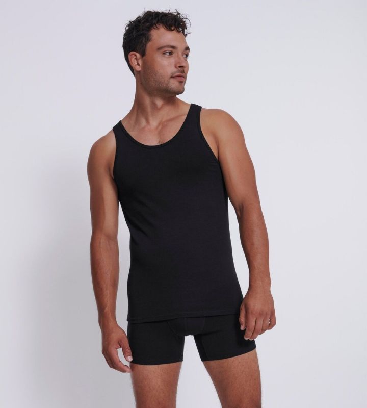 BOSS TANK TOP ORIGINAL - Hemd - black/zwart